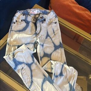 abercrombie kids Blue and White Tie-Dye Jeans